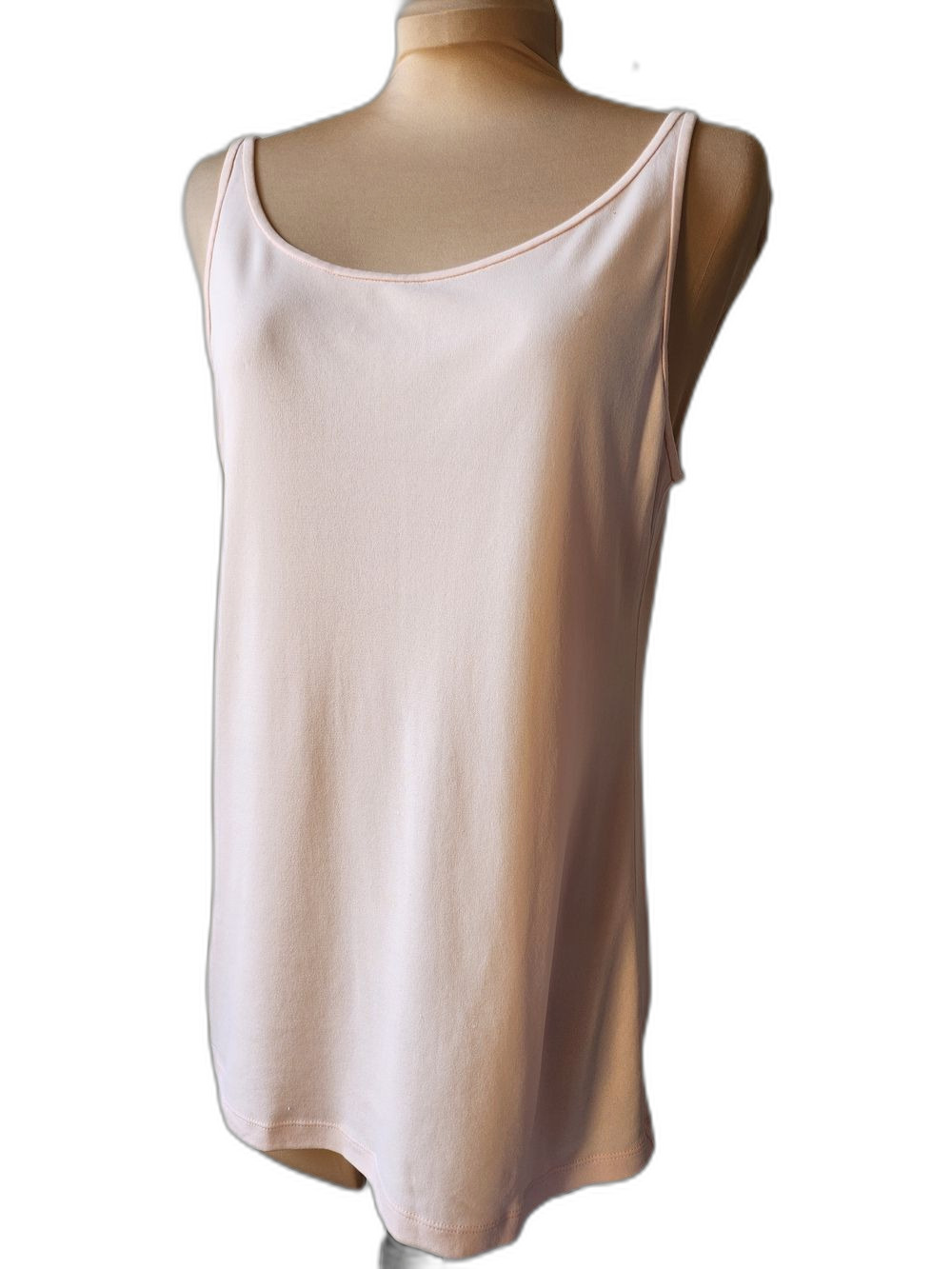 Eileen Fisher L/Petite Silk Opal Pink Signature Stretch Silk Jersey Camisole